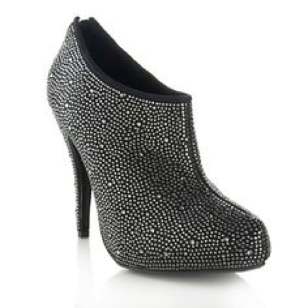 Steven by Steve Madden Embellished Black Booties Size 6